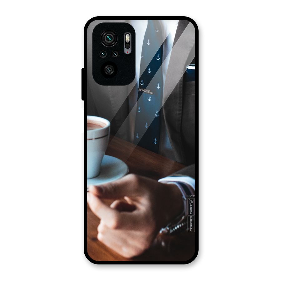 Dapper Suit Glass Back Case for Redmi Note 10S