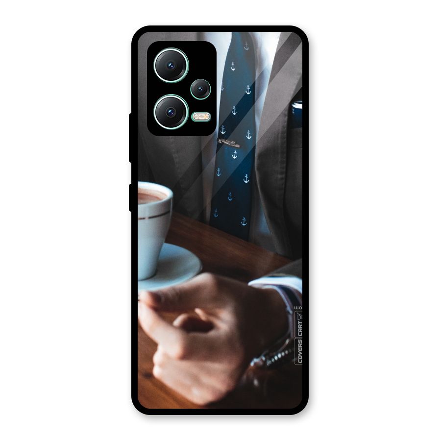Dapper Suit Glass Back Case for Redmi Note 12 5G