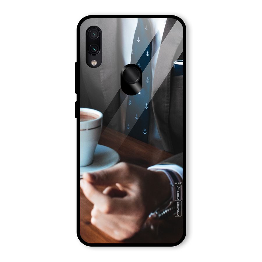 Dapper Suit Glass Back Case for Redmi Note 7 Pro