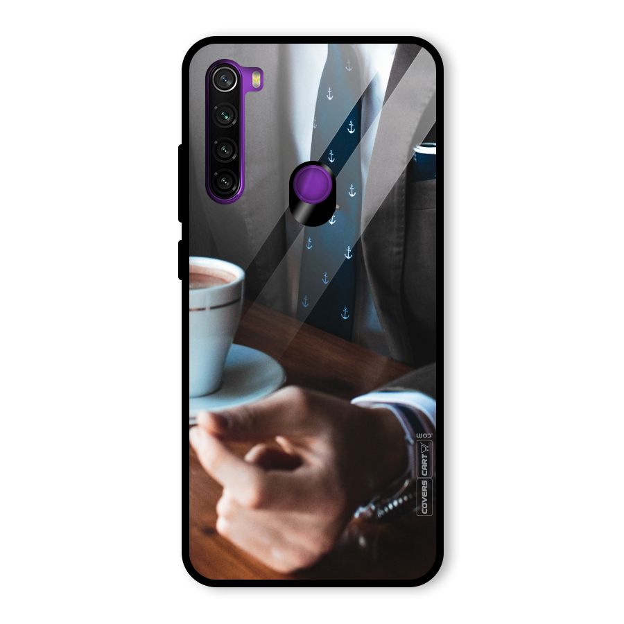 Dapper Suit Glass Back Case for Redmi Note 8