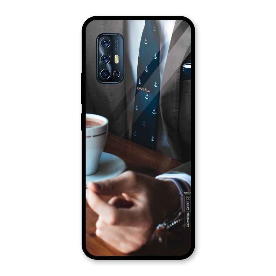 Dapper Suit Glass Back Case for Vivo V17
