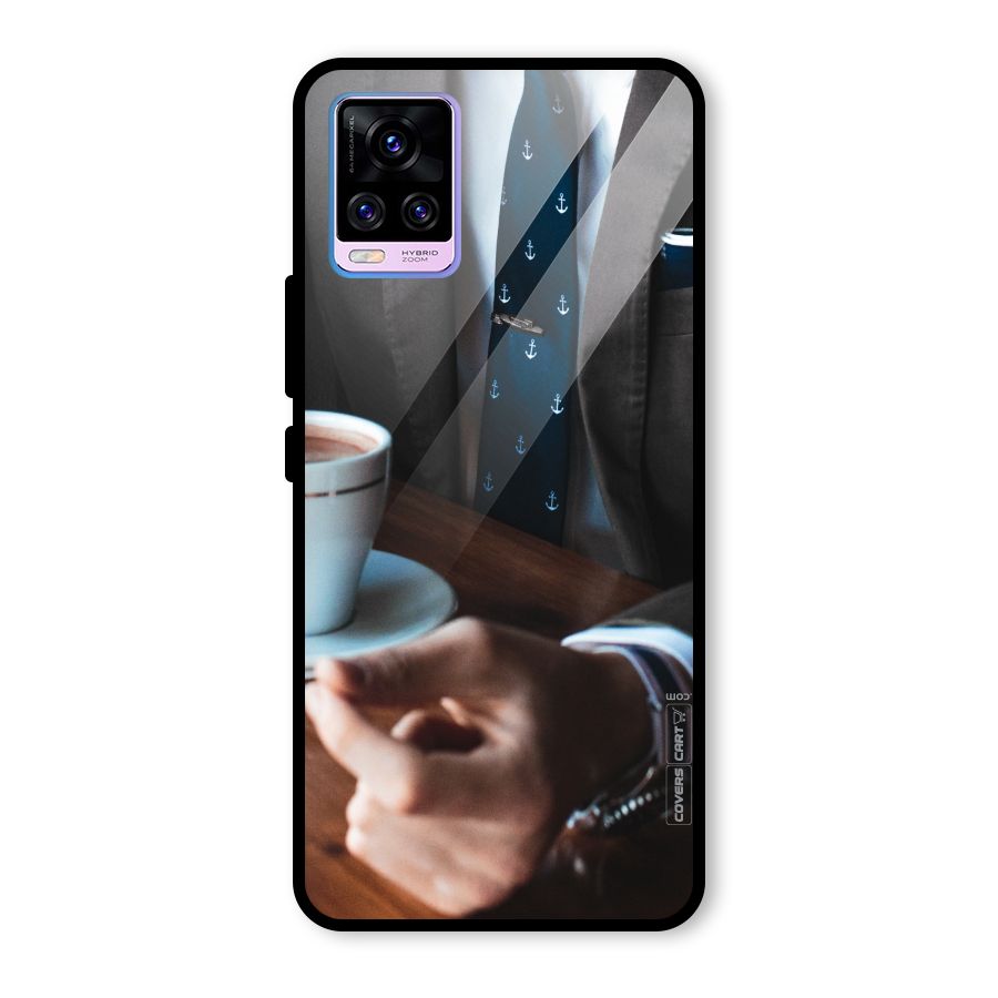 Dapper Suit Glass Back Case for Vivo V20 Pro