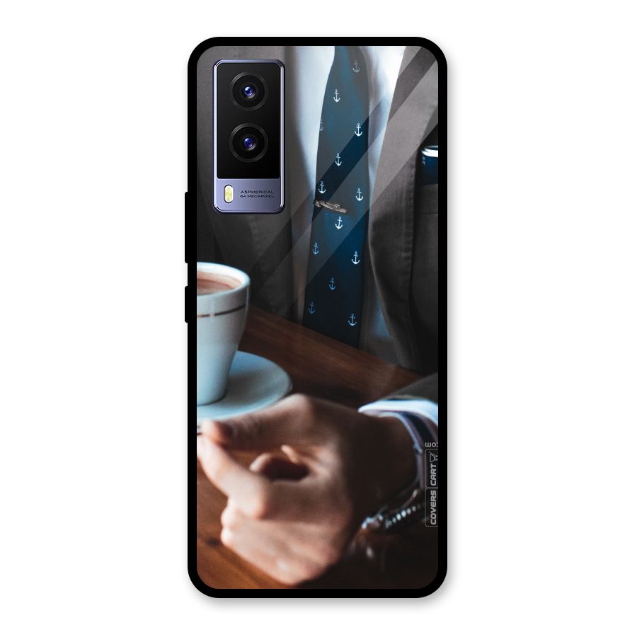 Dapper Suit Glass Back Case for Vivo V21e 5G