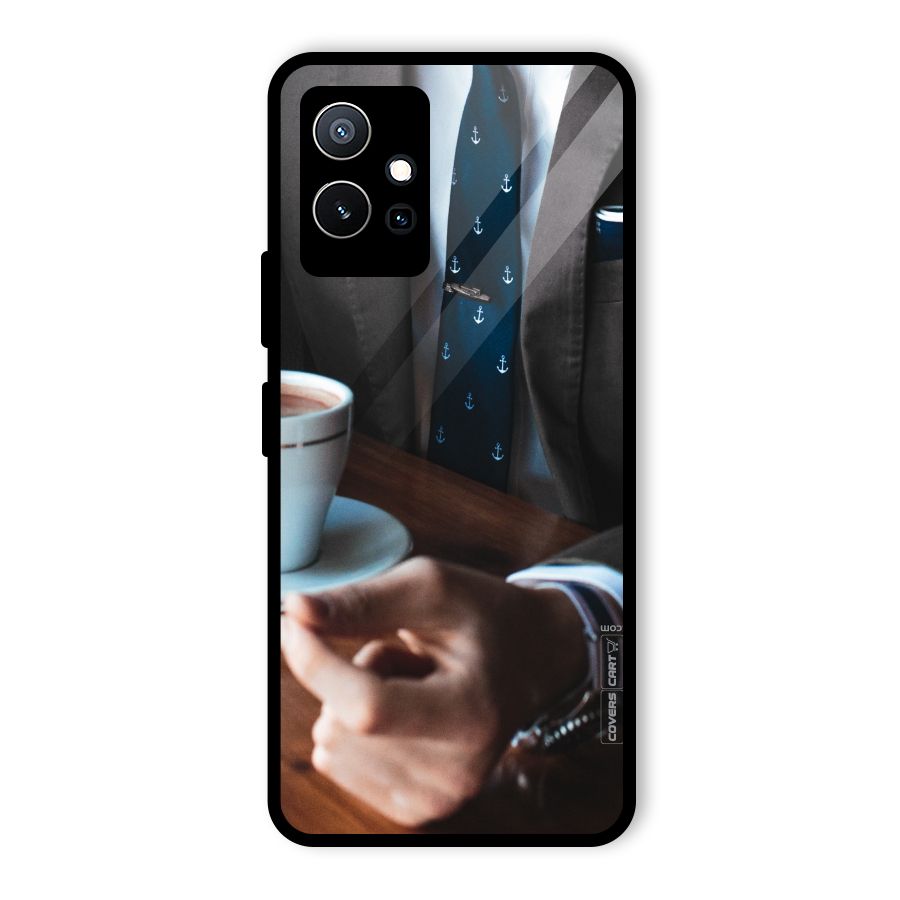 Dapper Suit Glass Back Case for Vivo Y75 5G