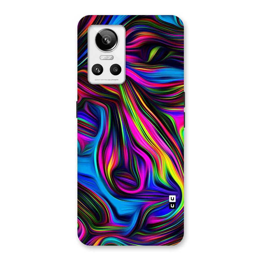 Dark Colorful Oil Abstract Back Case for Realme GT Neo 3