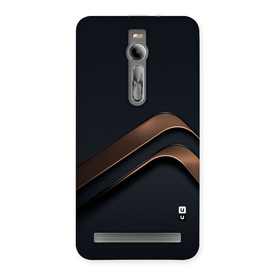 Dark Gold Stripes Back Case for Asus Zenfone 2