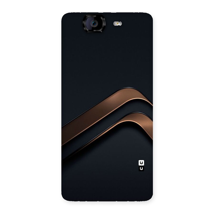 Dark Gold Stripes Back Case for Canvas Knight A350