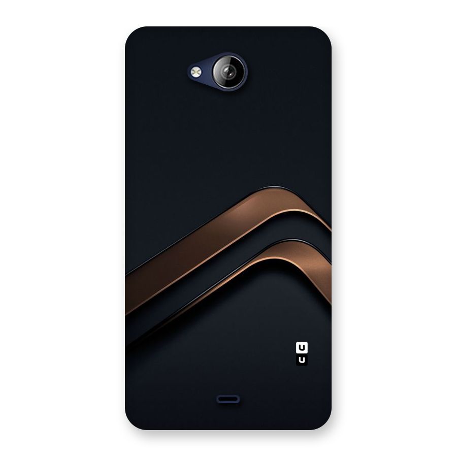 Dark Gold Stripes Back Case for Canvas Play Q355