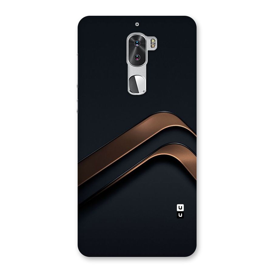 Dark Gold Stripes Back Case for Coolpad Cool 1