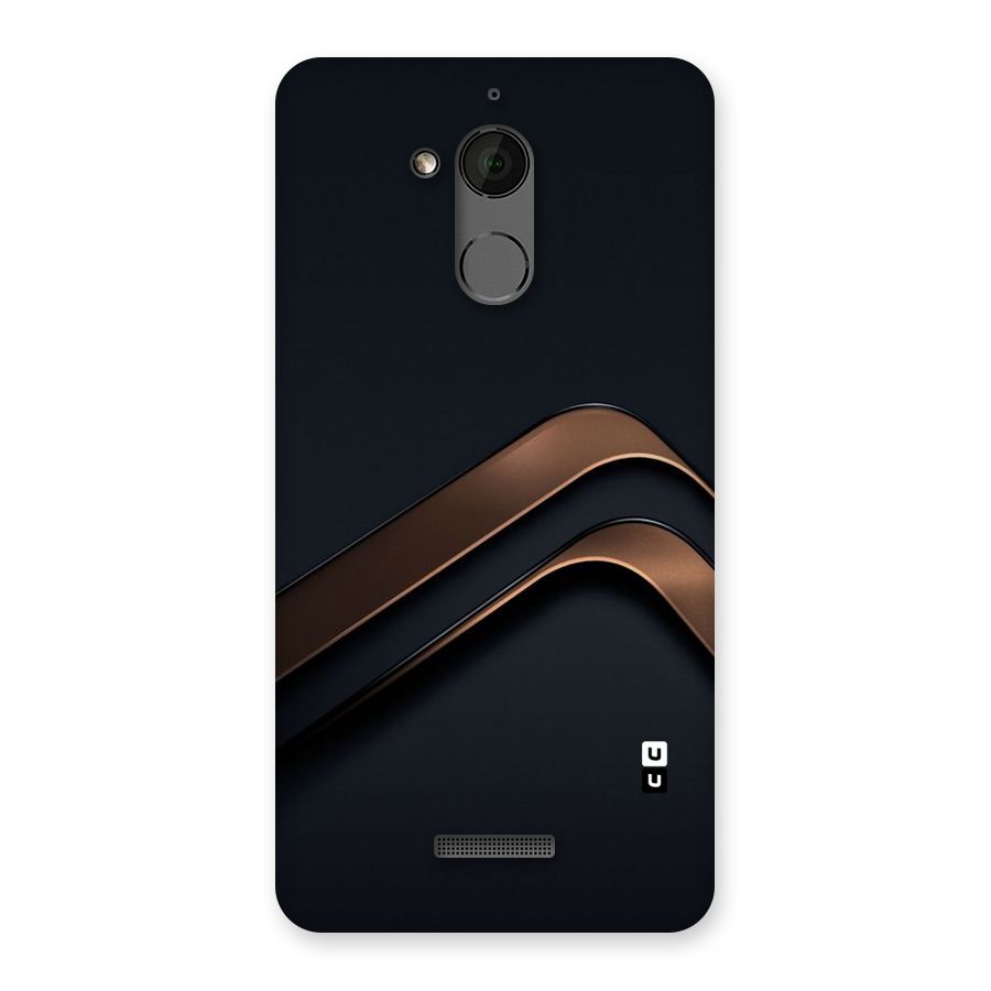 Dark Gold Stripes Back Case for Coolpad Note 5
