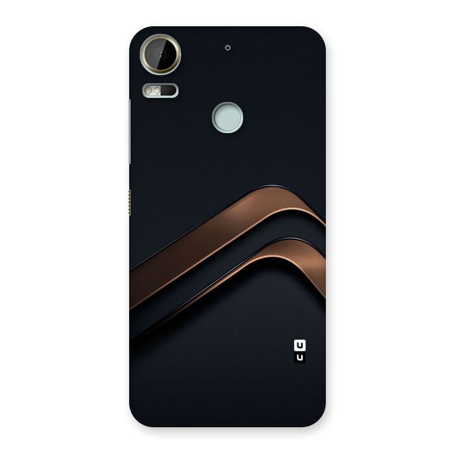 Dark Gold Stripes Back Case for Desire 10 Pro