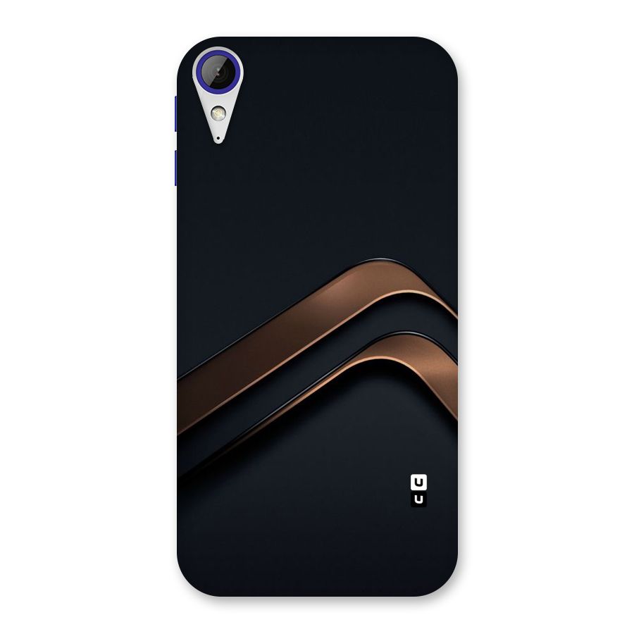 Dark Gold Stripes Back Case for Desire 830