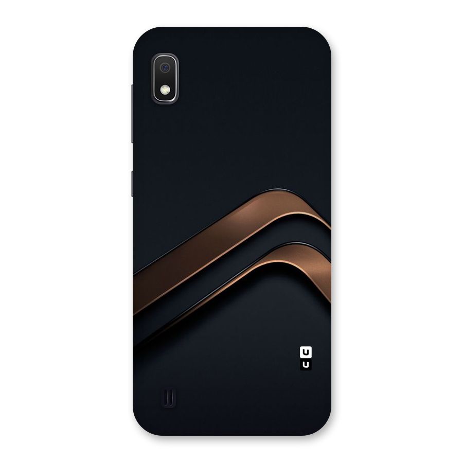 Dark Gold Stripes Back Case for Galaxy A10