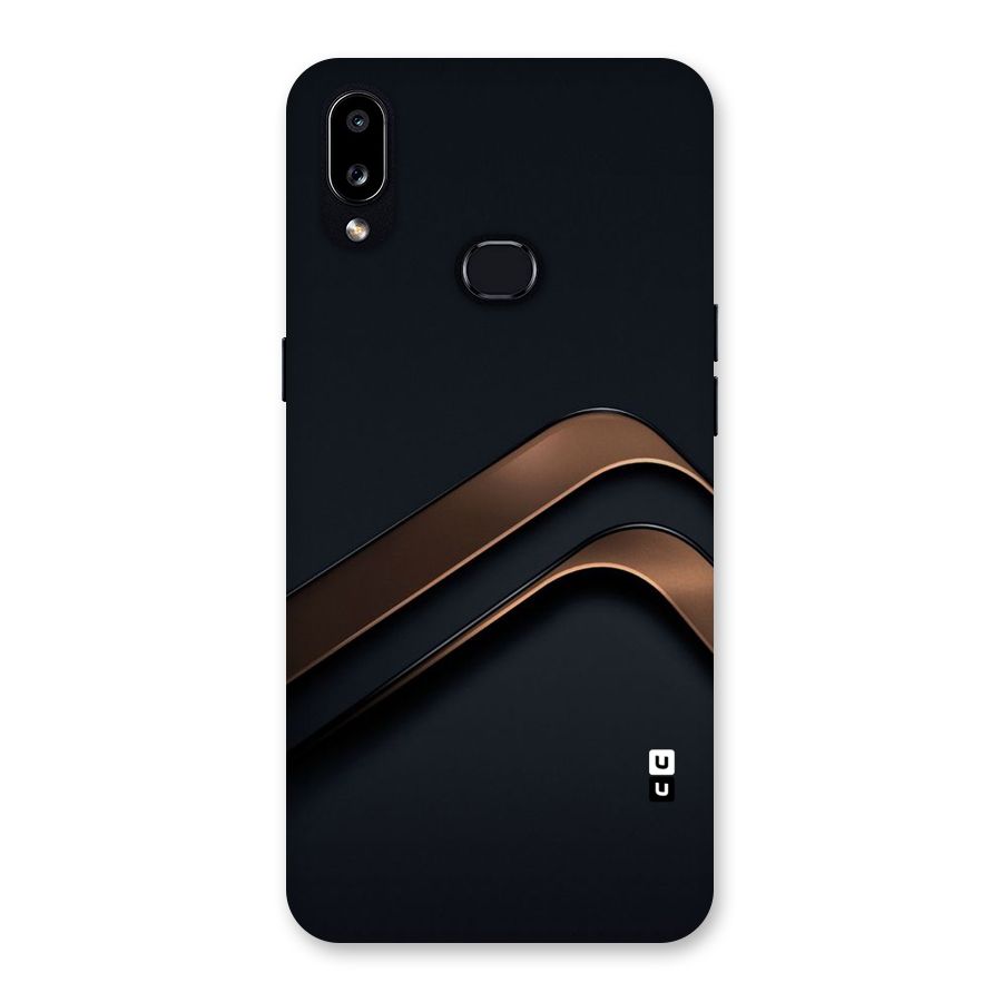 Dark Gold Stripes Back Case for Galaxy A10s