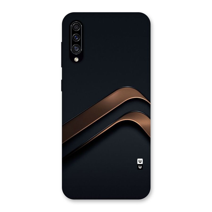 Dark Gold Stripes Back Case for Galaxy A30s