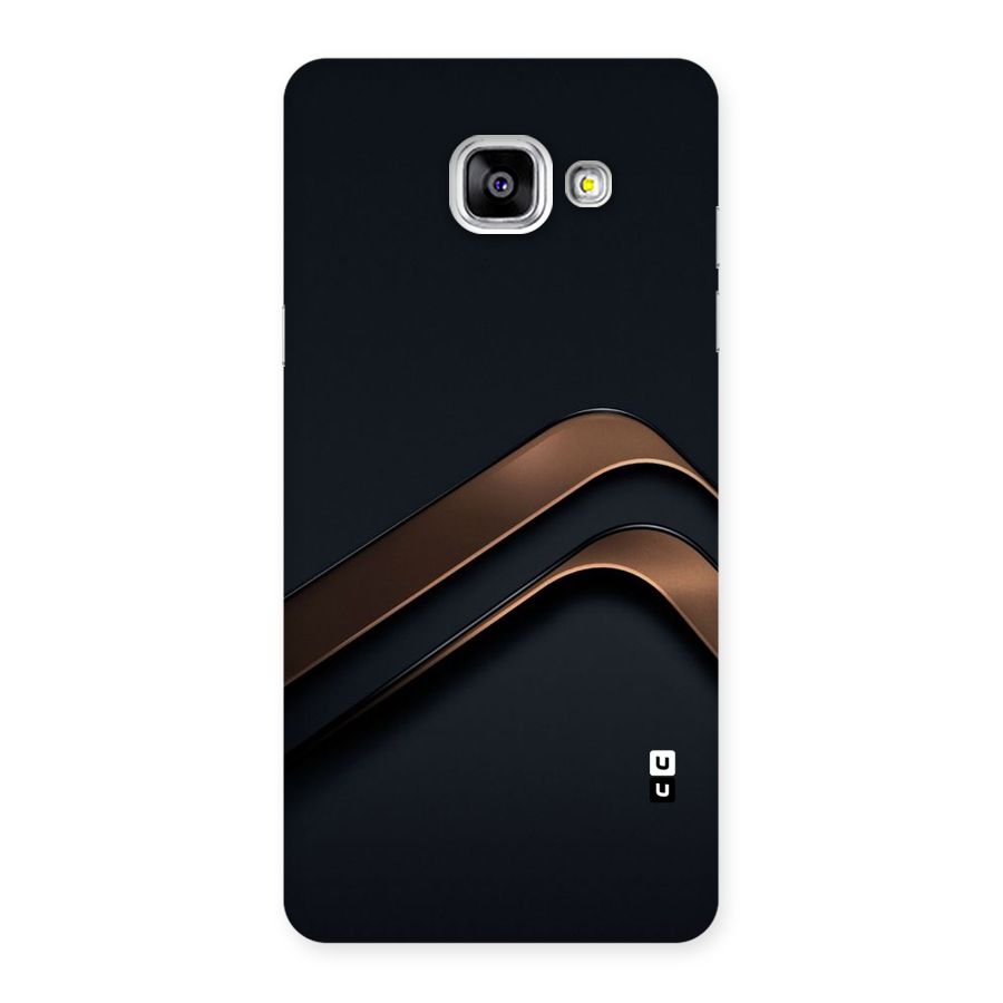 Dark Gold Stripes Back Case for Galaxy A5 2016