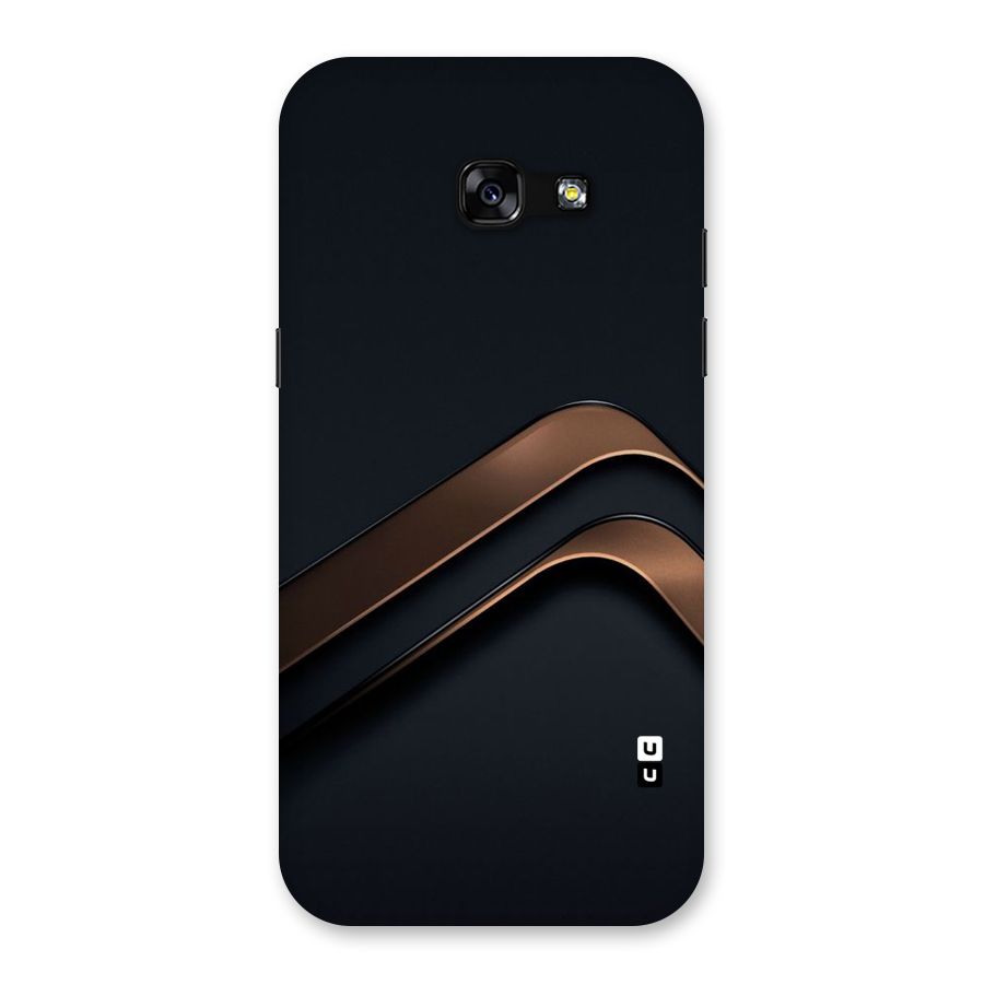 Dark Gold Stripes Back Case for Galaxy A5 2017