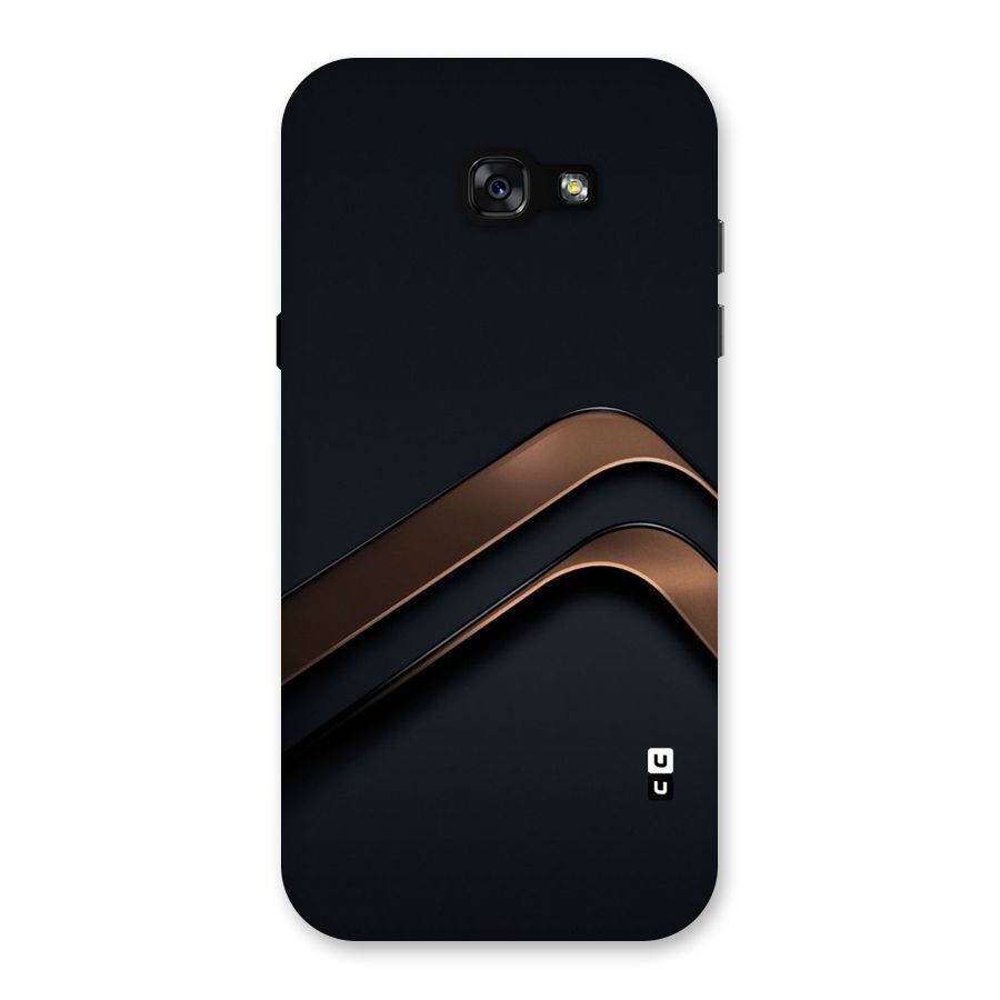 Dark Gold Stripes Back Case for Galaxy A7 (2017)