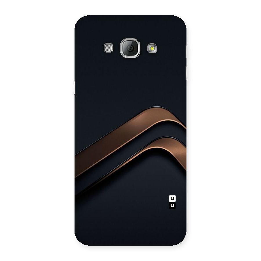 Dark Gold Stripes Back Case for Galaxy A8