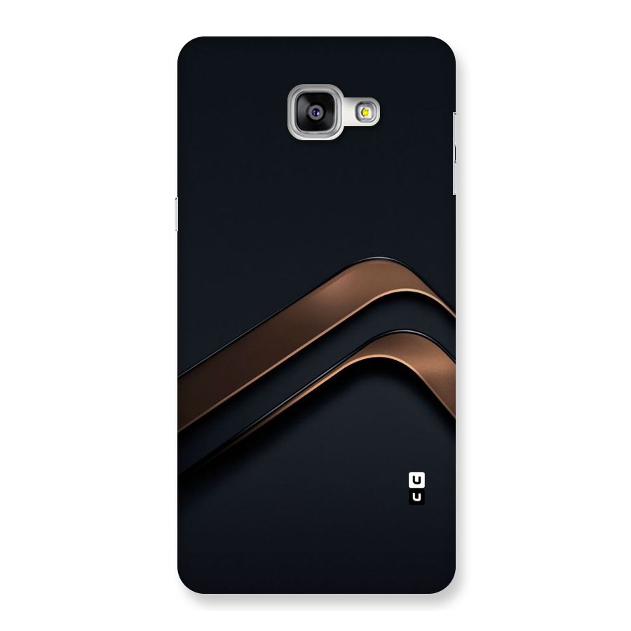 Dark Gold Stripes Back Case for Galaxy A9
