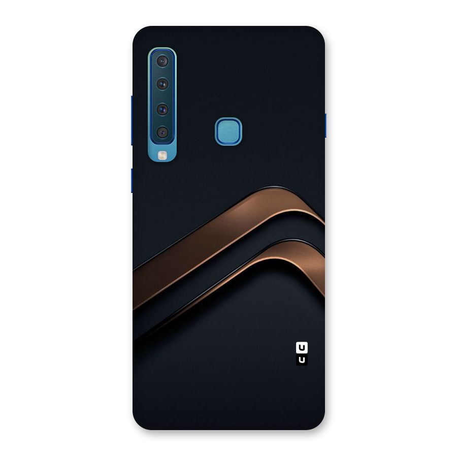 Dark Gold Stripes Back Case for Galaxy A9 (2018)