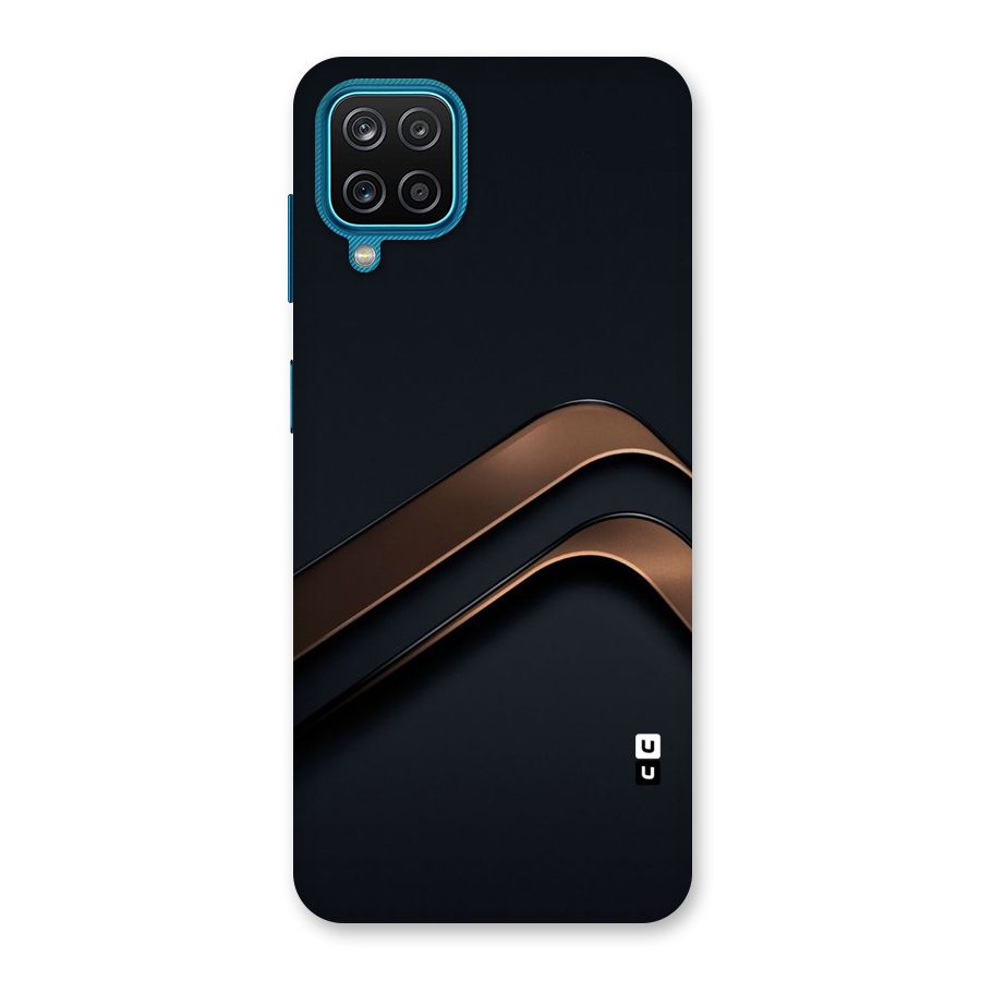 Dark Gold Stripes Back Case for Galaxy F12