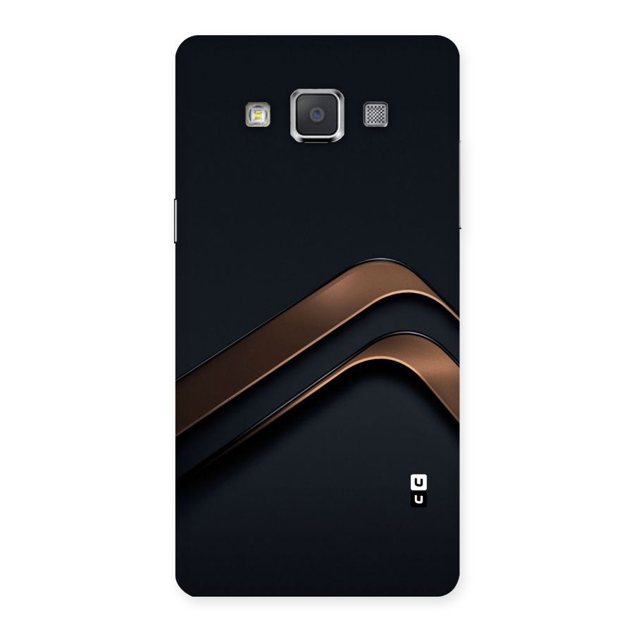 Dark Gold Stripes Back Case for Galaxy Grand Max
