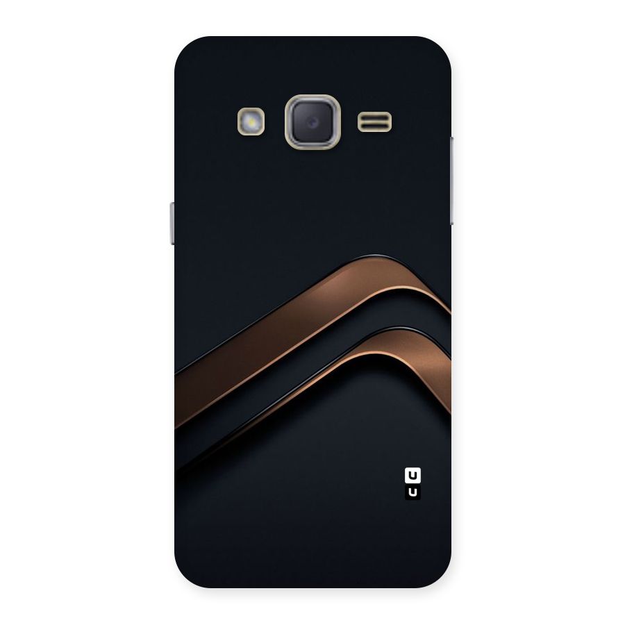 Dark Gold Stripes Back Case for Galaxy J2