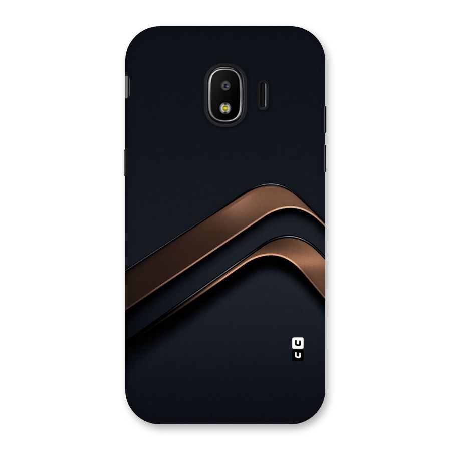 Dark Gold Stripes Back Case for Galaxy J2 Pro 2018