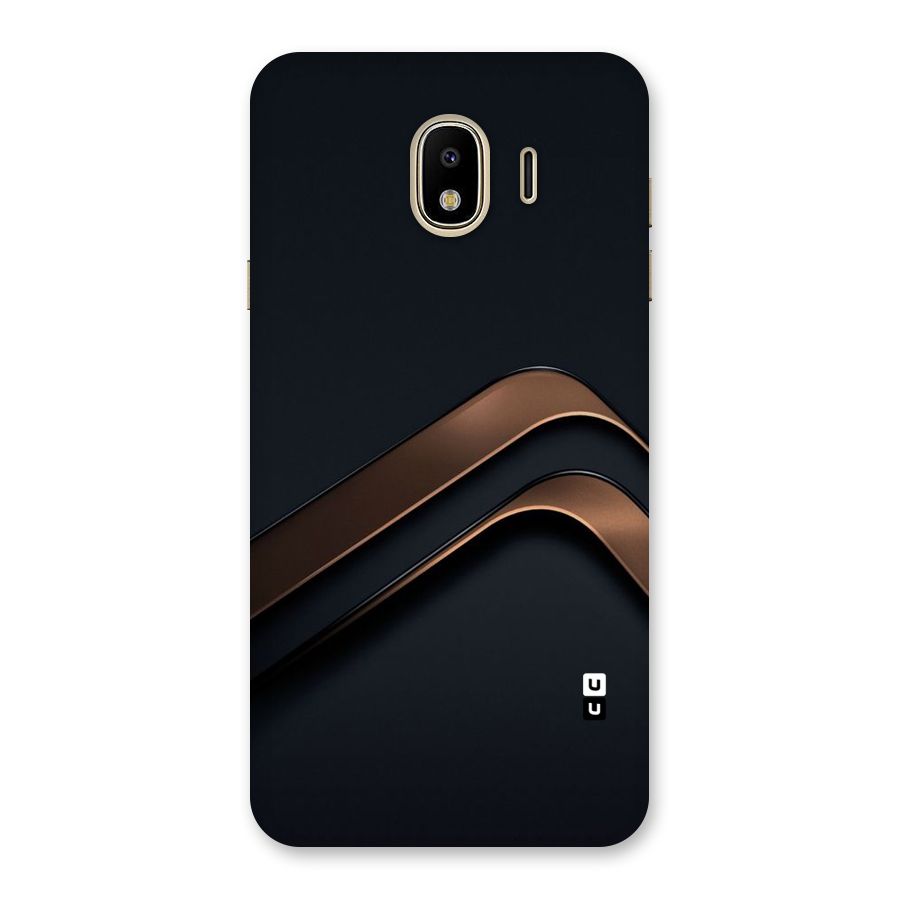 Dark Gold Stripes Back Case for Galaxy J4