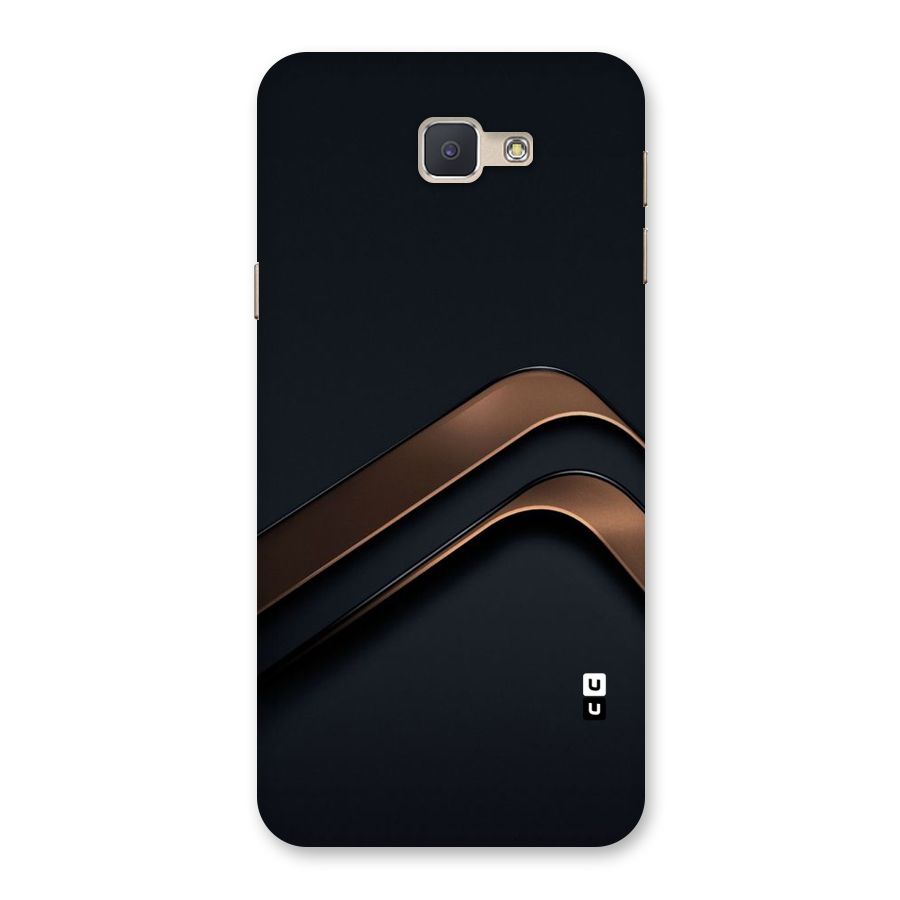 Dark Gold Stripes Back Case for Galaxy J5 Prime