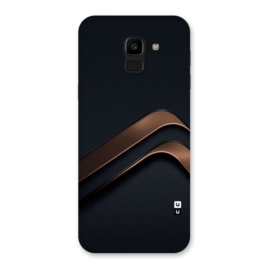 Dark Gold Stripes Back Case for Galaxy J6