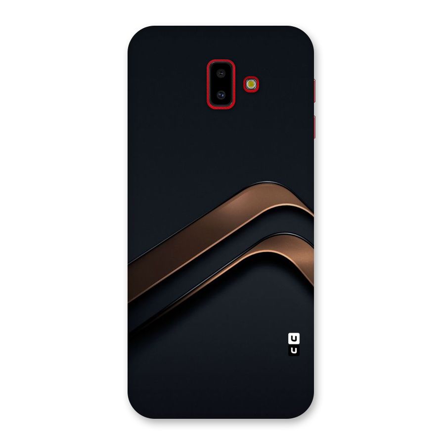 Dark Gold Stripes Back Case for Galaxy J6 Plus