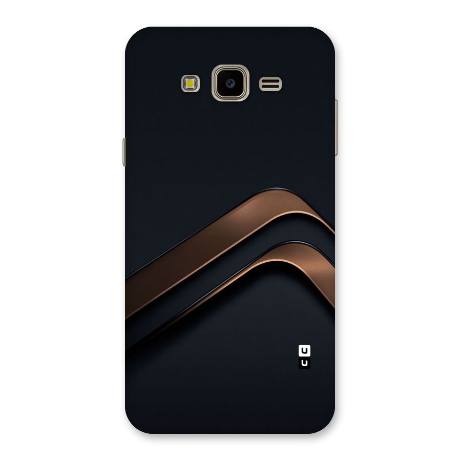 Dark Gold Stripes Back Case for Galaxy J7 Nxt