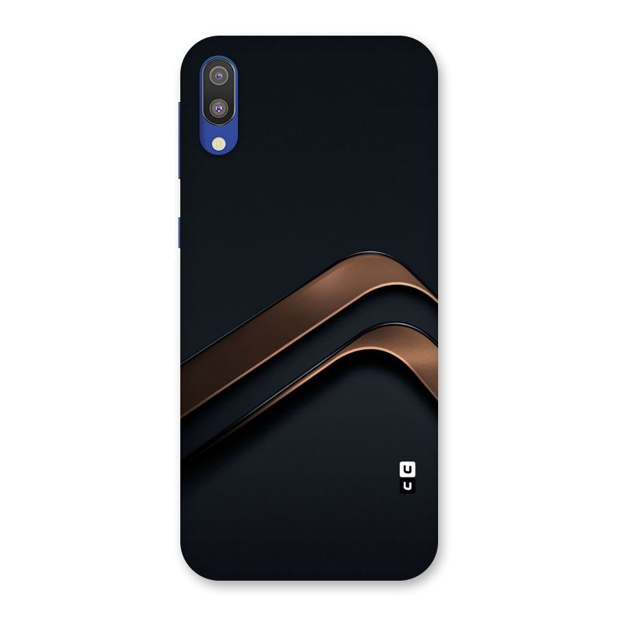 Dark Gold Stripes Back Case for Galaxy M10
