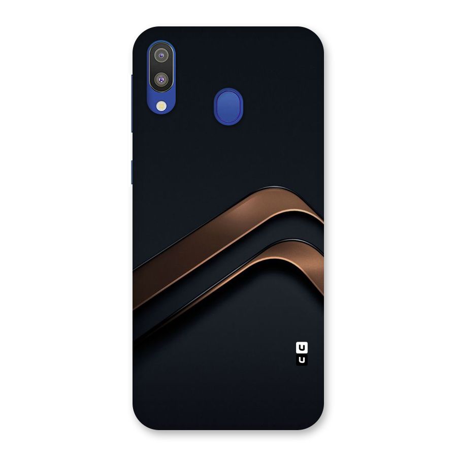 Dark Gold Stripes Back Case for Galaxy M20