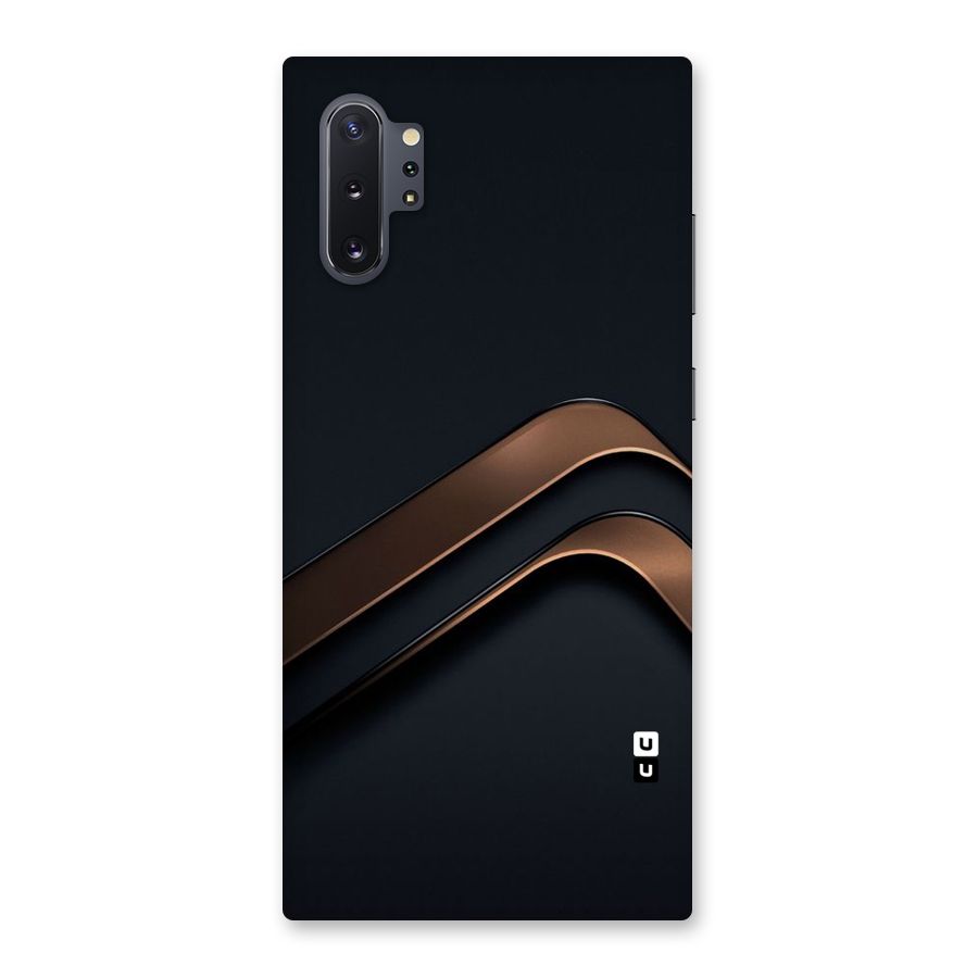 Dark Gold Stripes Back Case for Galaxy Note 10 Plus