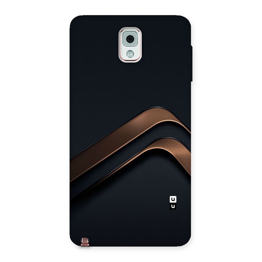 Dark Gold Stripes Back Case for Galaxy Note 3