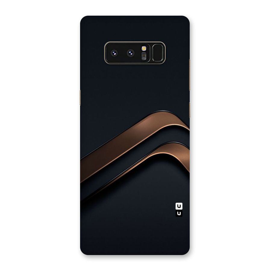 Dark Gold Stripes Back Case for Galaxy Note 8
