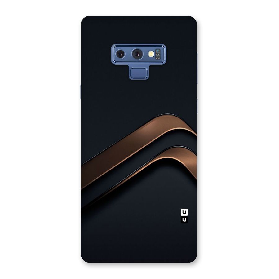Dark Gold Stripes Back Case for Galaxy Note 9