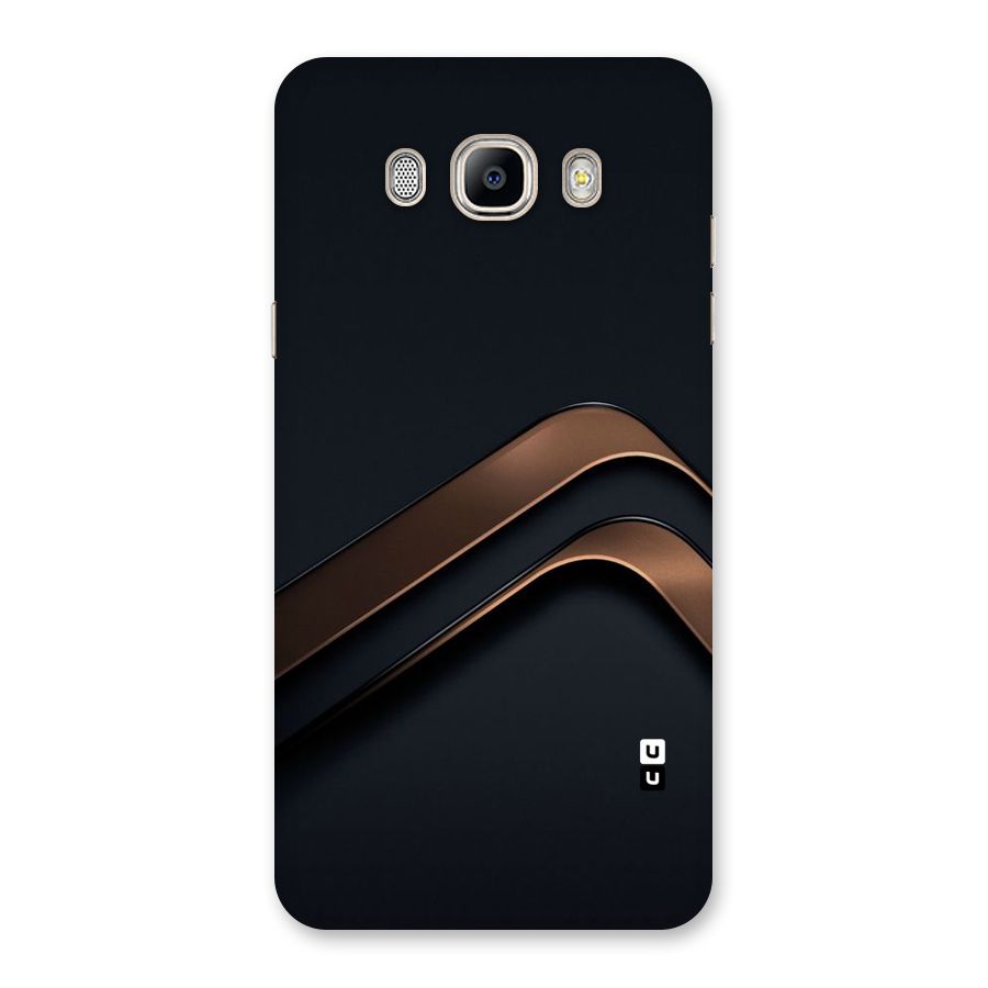 Dark Gold Stripes Back Case for Galaxy On8