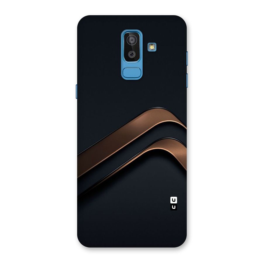 Dark Gold Stripes Back Case for Galaxy On8 (2018)