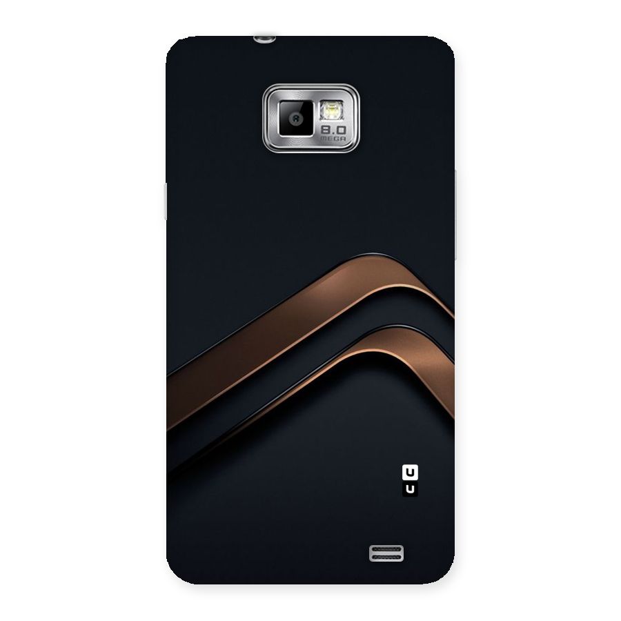 Dark Gold Stripes Back Case for Galaxy S2