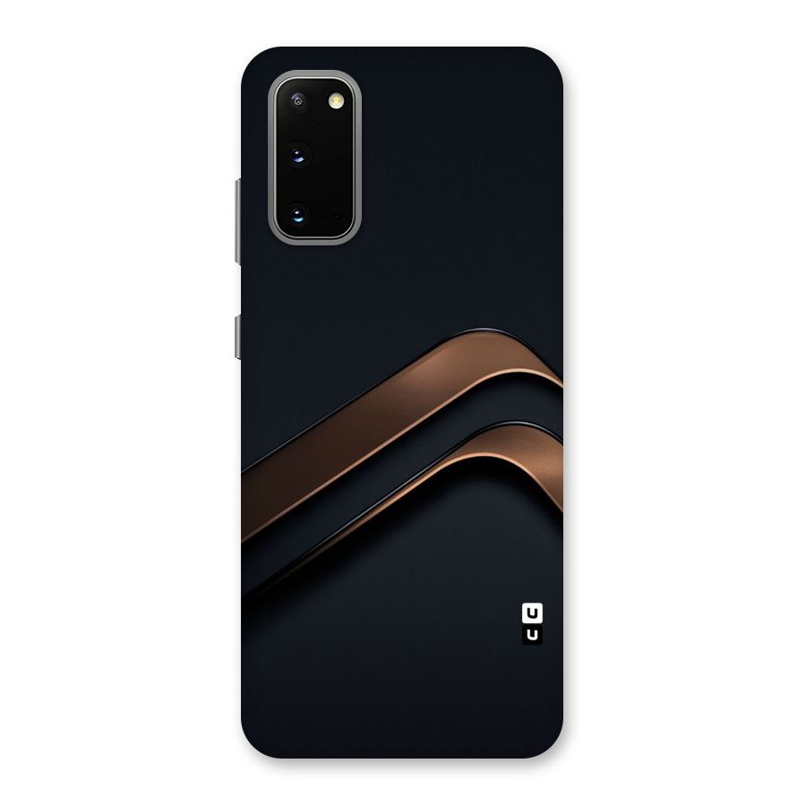 Dark Gold Stripes Back Case for Galaxy S20