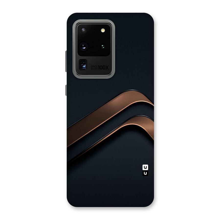 Dark Gold Stripes Back Case for Galaxy S20 Ultra