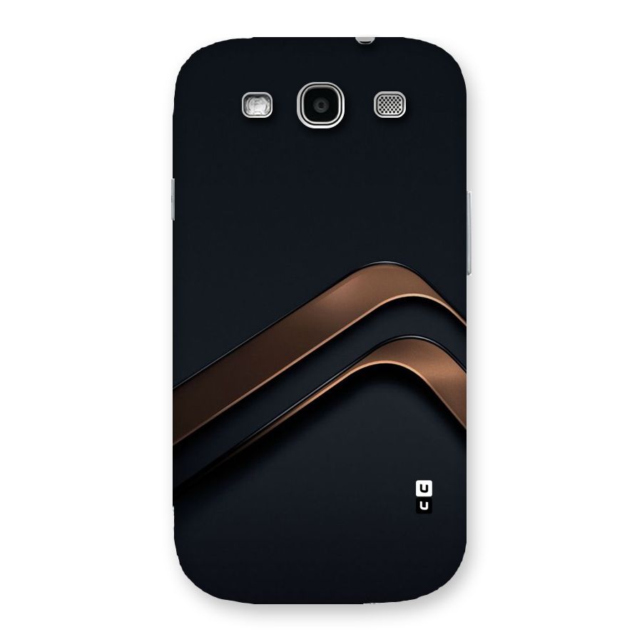 Dark Gold Stripes Back Case for Galaxy S3