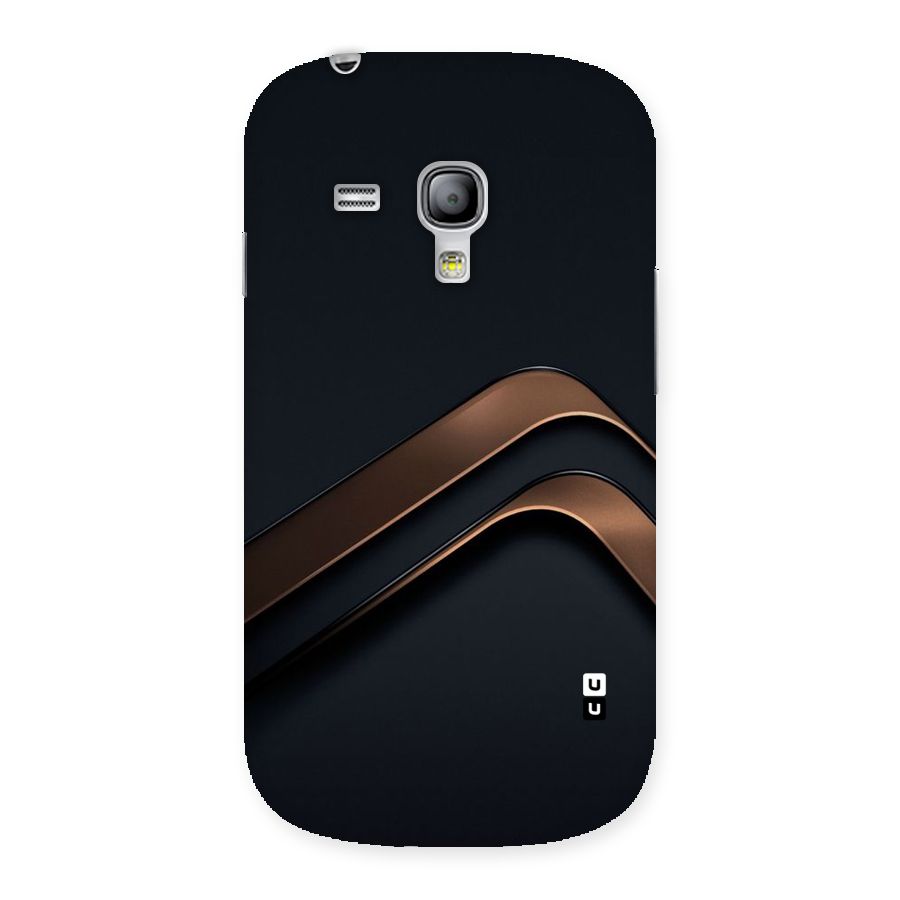 Dark Gold Stripes Back Case for Galaxy S3 Mini