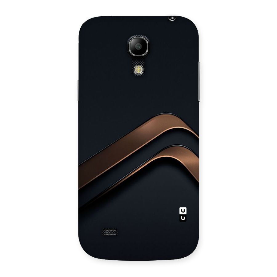 Dark Gold Stripes Back Case for Galaxy S4 Mini
