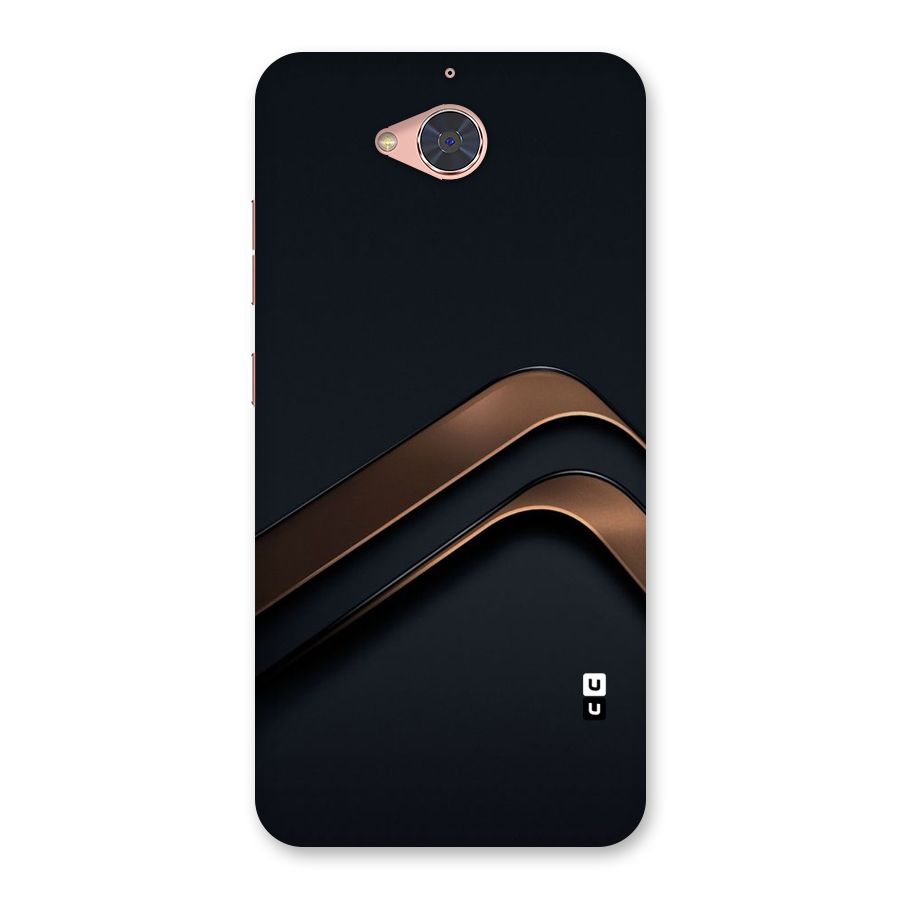 Dark Gold Stripes Back Case for Gionee S6 Pro