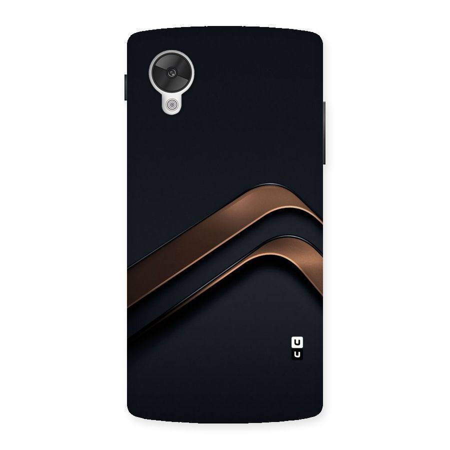Dark Gold Stripes Back Case for Google Nexsus 5